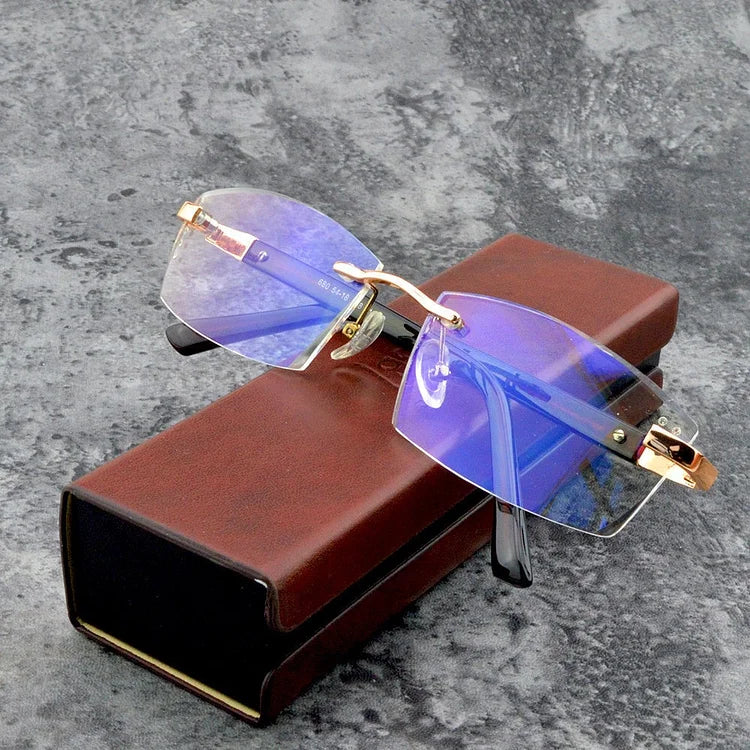 Nouvelles lunettes de lecture à double usage anti-bleu de loin et de près en saphir haute dureté