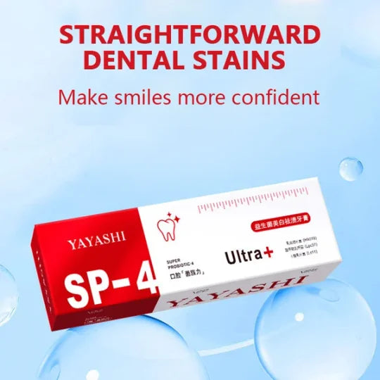 SP-4 Dentifrice Blanchissant Probiotique// Résultat visible après quelques jours d'utilisation