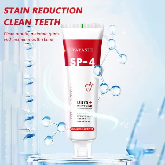 SP-4 Dentifrice Blanchissant Probiotique// Résultat visible après quelques jours d'utilisation