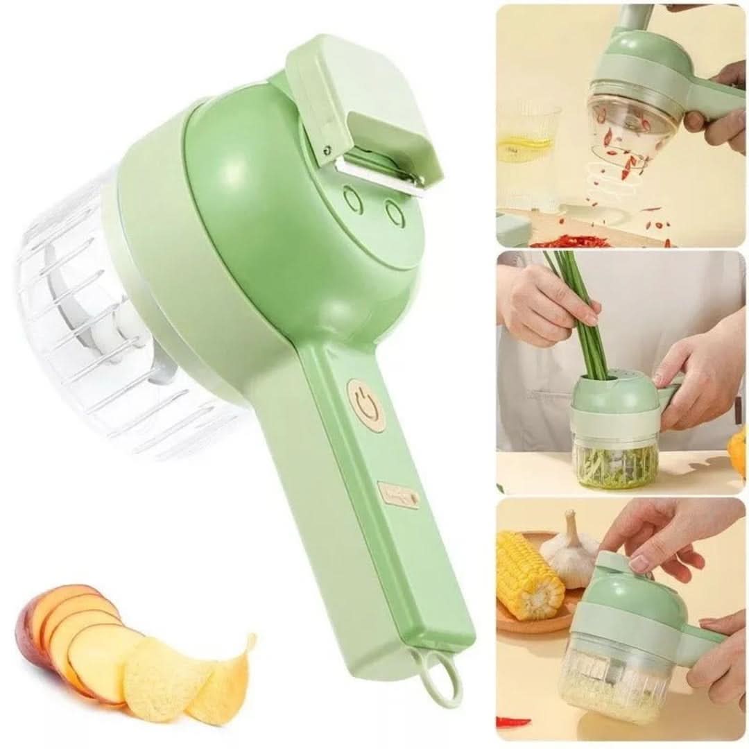 "Coupe légumes automatique ™ 4 en 1 – Gagné du temps en cuisine pendant le carême ! 🍽️✨"