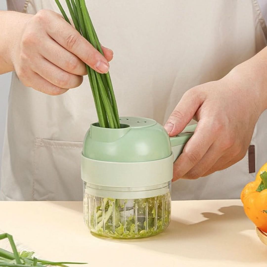 "Coupe légumes automatique ™ 4 en 1 – Gagné du temps en cuisine pendant le carême ! 🍽️✨"