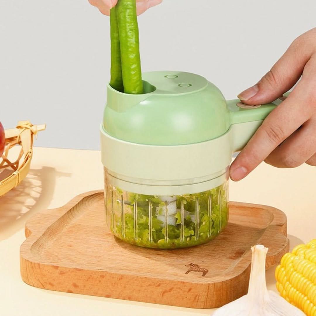 "Coupe légumes automatique ™ 4 en 1 – Gagné du temps en cuisine pendant le carême ! 🍽️✨"