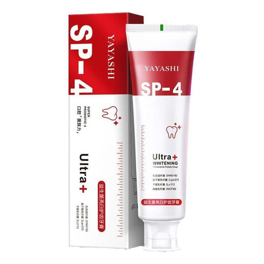 SP-4 Dentifrice Blanchissant Probiotique// Résultat visible après quelques jours d'utilisation